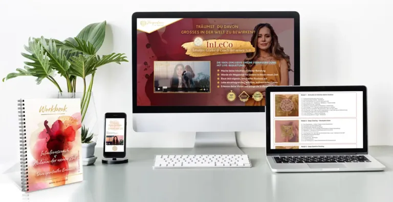 Intuitive Leaderin der neuen Zeit Fernausbildung auf Schreibtisch