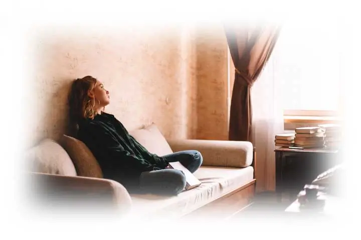 Intuitive Leaderin der neuen Zeit Fernausbildung - Frau deprimiert