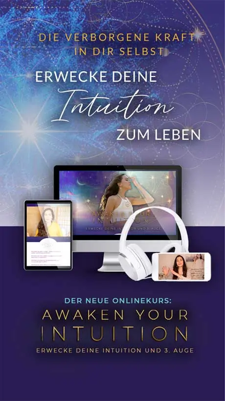 Hochkantbanner des Online-Programms "Awaken your Intuition"