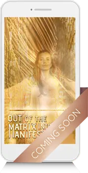 Smartphone-Coming-soon-Mockup des Online Intuitions Programms "Out of the Matrix"
