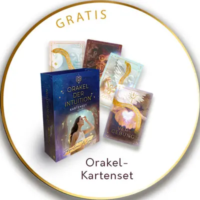 Banner des Gratis "Orakel der Intuition Kartensets"